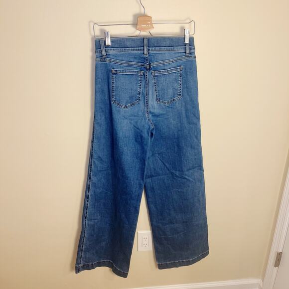 Spanx Women's Seamed Front Wide Leg Jeans Vintage Indigo Size M - Picture 5 of 11